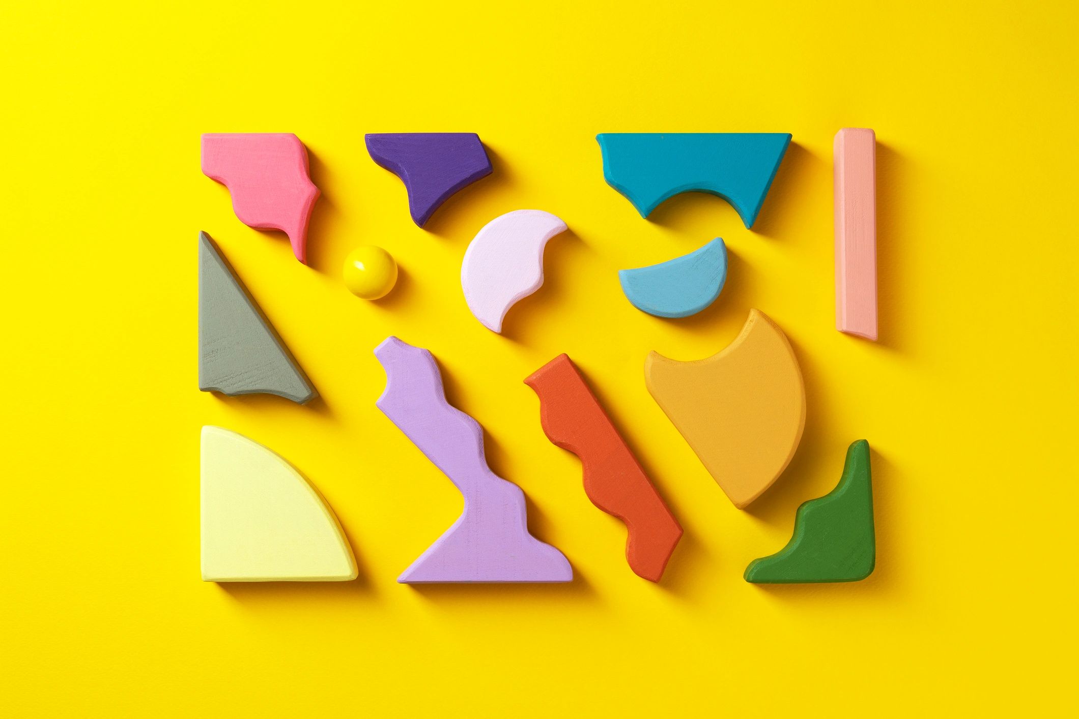 bright playful geometric construction toy set for children creative structures