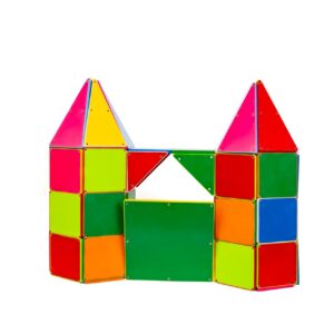 bright playful geometric construction toy set for children creative structures