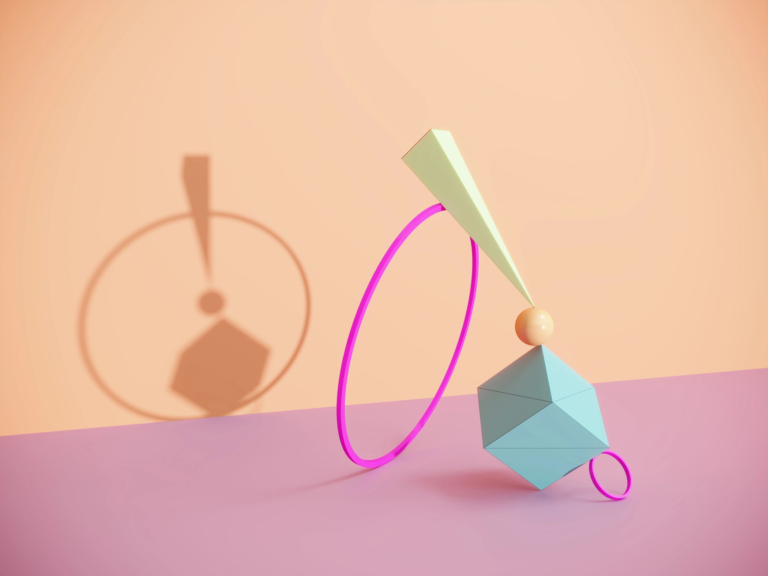modern playful geometric shapes
