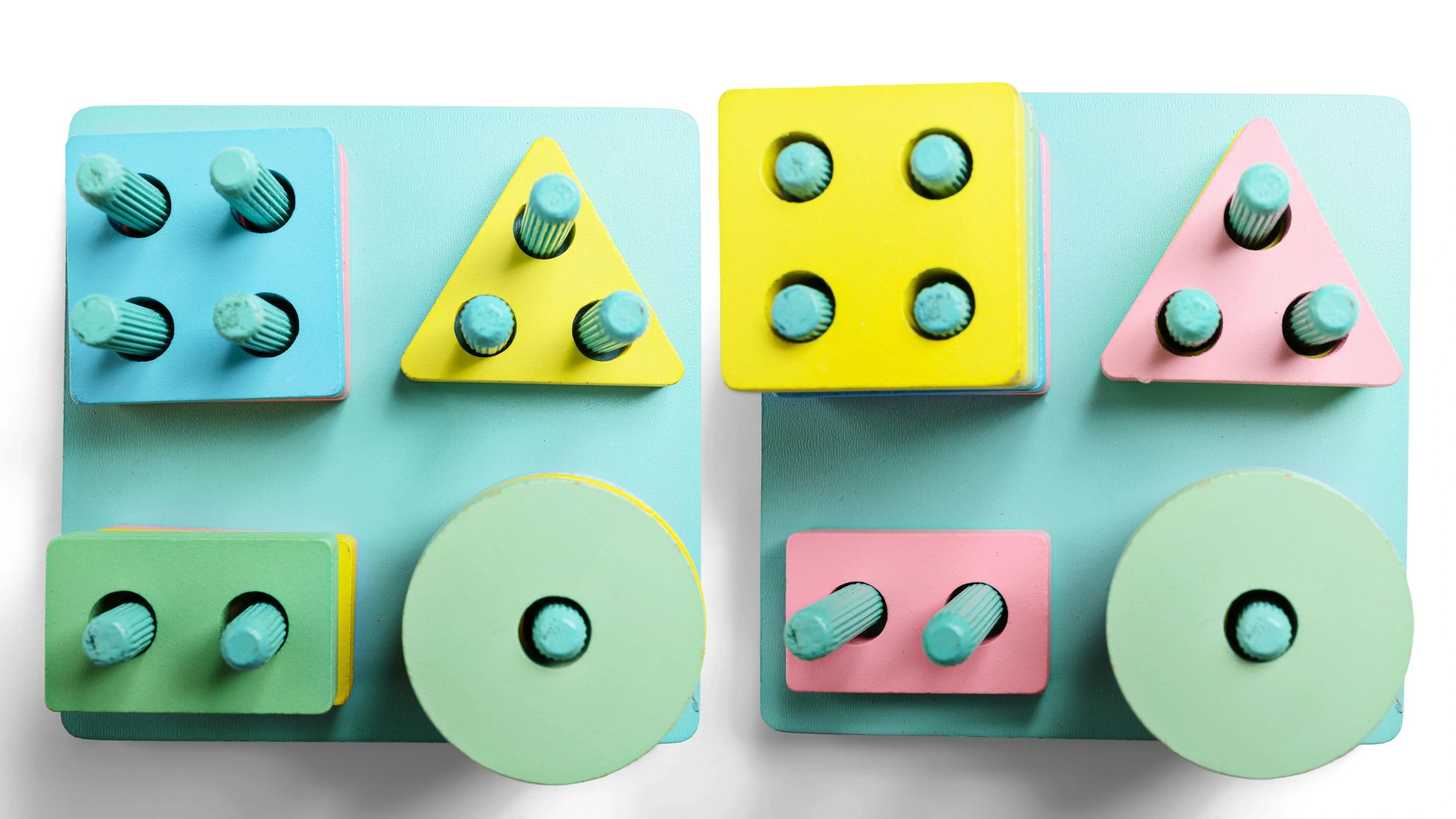 colorful geometric educational toy kit for kids creative shapes