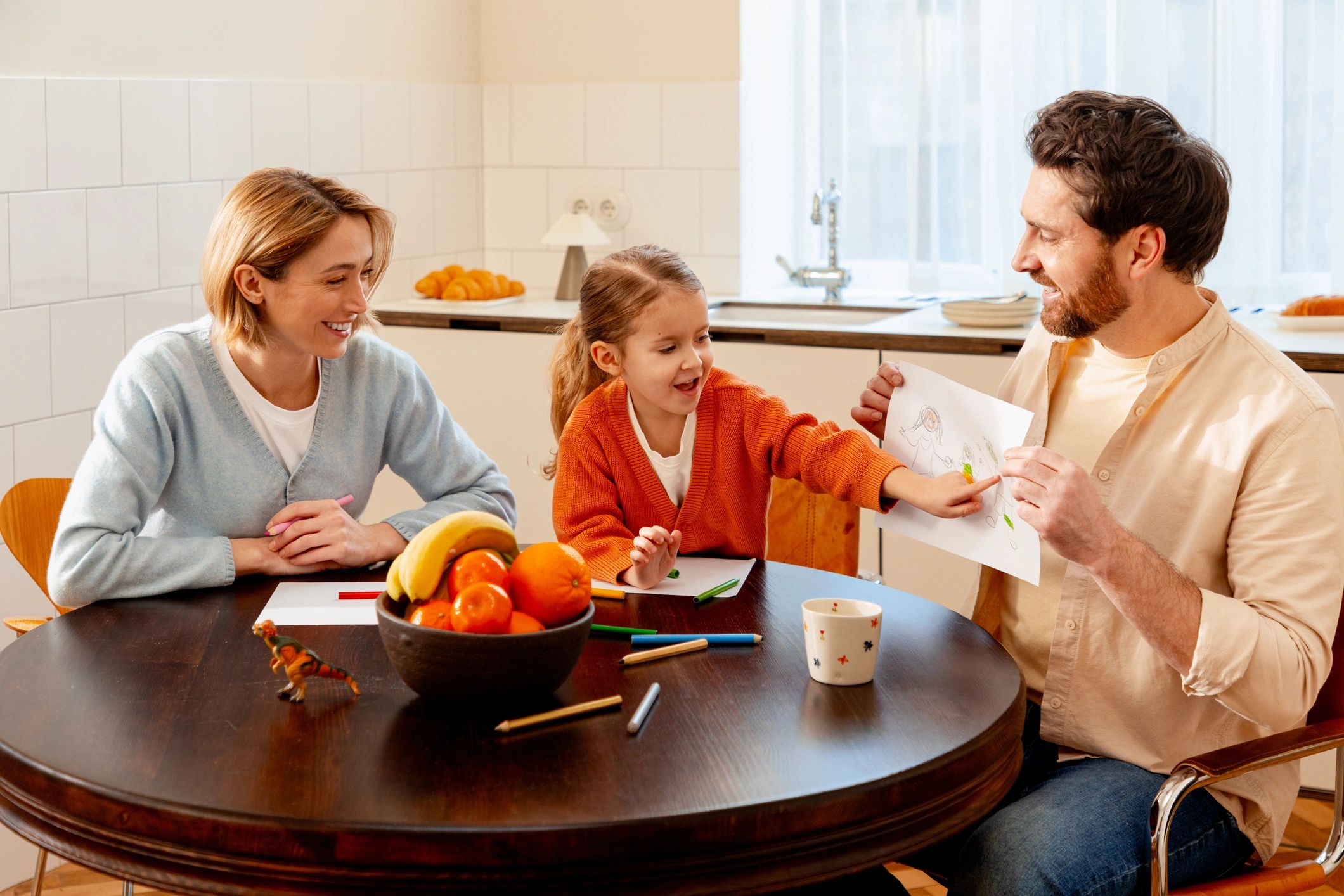 creative family learning together