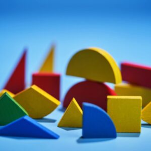colorful geometric educational toy kit for kids creative shapes